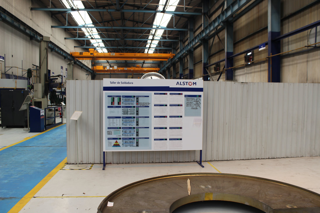 Tablero industrial de mejora continua y seguimiento, trabajo histórico de SeñalPro